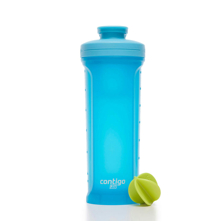 Fit Shake & Go® 2.0 Plastic Antimicrobial Shaker Bottle, Blue Raspberry, 28 floz U9